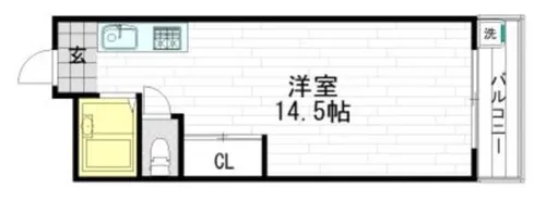 RIHITO南巽(リヒト南巽)(旧あけぼの南巽)【7階】の間取り