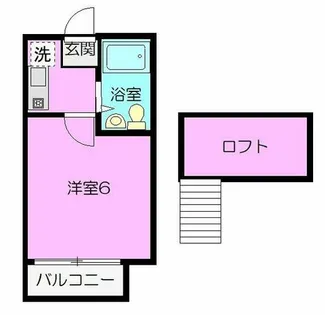 サンエフ中之郷【102号室】の間取り