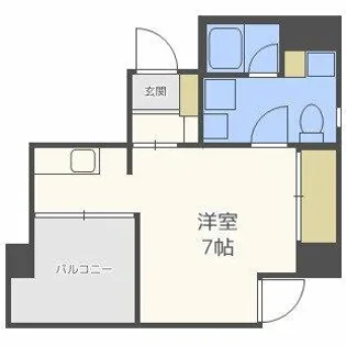 ロイヤルメゾン西天満【6階】の間取り