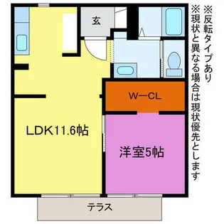 愛知県豊川市蔵子4丁目【アパート】の間取り