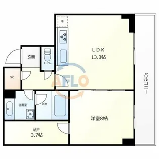 松屋タワー【11階】の間取り