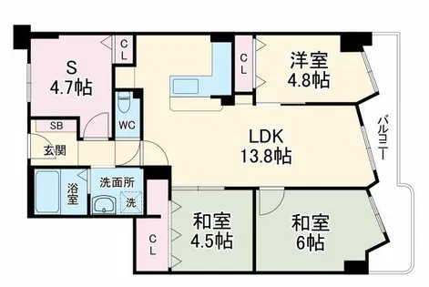 インテリジェントシティ【3階】の間取り