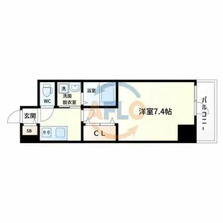 アーバンパーク田辺【5階】の間取り