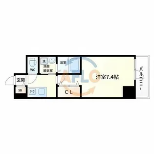 アーバンパーク田辺【5階】の間取り