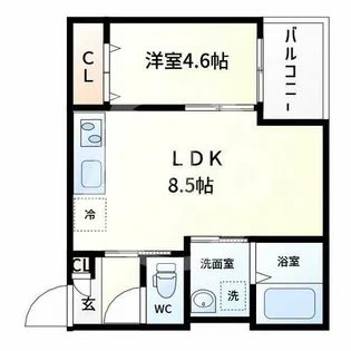 Primo Casa TS(プリモカーサティーエス)【1階】の間取り