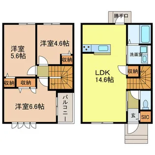 Grand Nord Ⅱ【A号室】の間取り