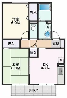 グランメール【2階】の間取り