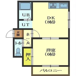 ニューライフ中道【303号室】の間取り