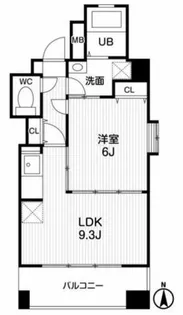 アーデンタワー立売堀【3階】の間取り
