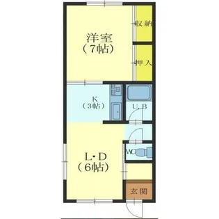 エクレール川原【1階】の間取り