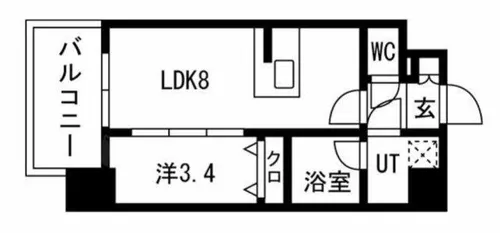 エスリードレジデンス大阪福島シティスクエア【4階】の間取り