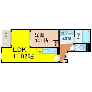 Jack kawagishiⅠ【1階】の間取り