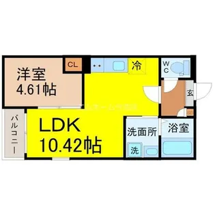 Jack kawagishiⅠ【3階】の間取り