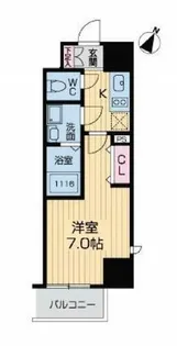 グランルージュ中之島南【9階】の間取り