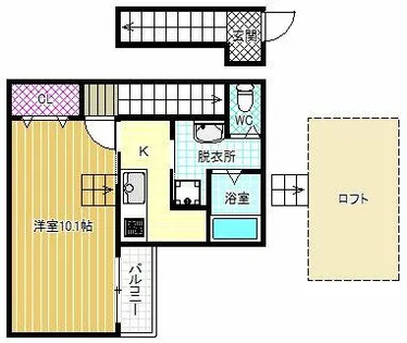 あんしん+小山08-1022【2階】の間取り