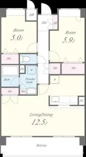 ハーヴェスト今川2番館【3階】の間取り