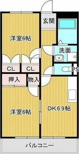 みどりハイム【1階】の間取り