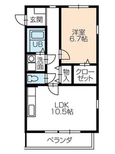 グランジール【1階】の間取り