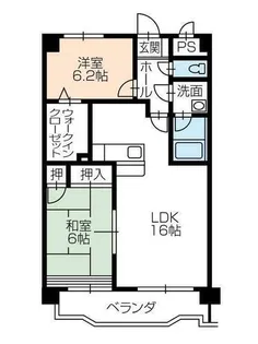 ボンヌシャンス壱番館【1階】の間取り