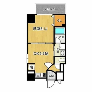 ZEUS難波CUBE【8階】の間取り