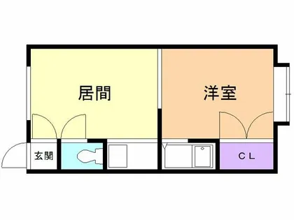 ハイデンス5【102号室】の間取り