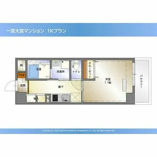 Alba Masumida【402号室】の間取り