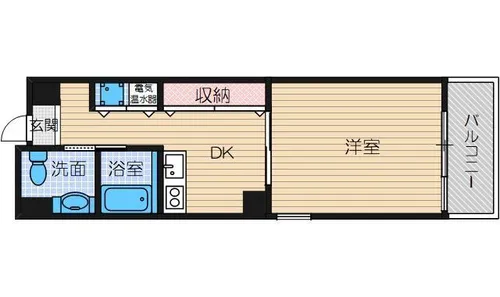 ヴェローノ茨木【102号室】の間取り