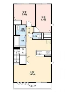 シャンピア新今里【1階】の間取り