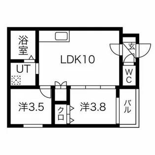 I maison Rhodon【304号室】の間取り