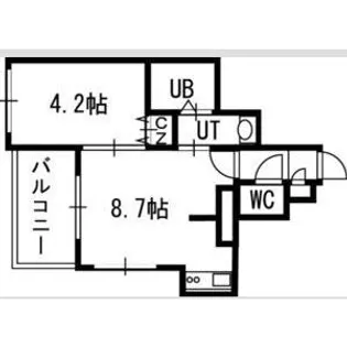 クラッセ知事公館前【5階】の間取り
