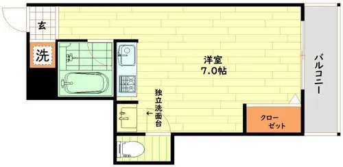 ラインハイツ セト【4階】の間取り