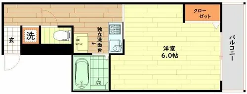 ラインハイツ セト【6階】の間取り
