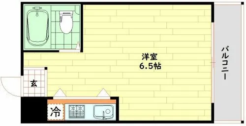 あけのべビル【8階】の間取り