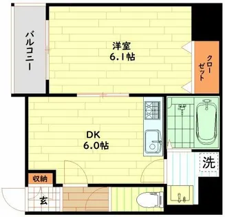 ES-Grande Minamimorimachi【1階】の間取り