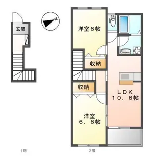 ファインシア【2階】の間取り