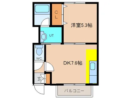 ペリーランド【201号室】の間取り
