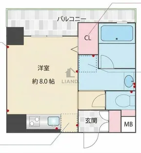 ヴィラージュ大手門【4階】の間取り