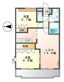 パークアヴェニュー【1階】の間取り