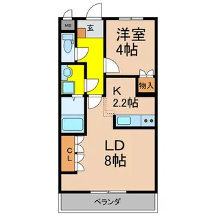 アイレ【2階】の間取り