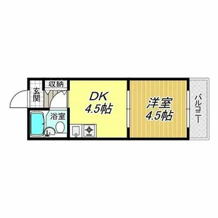 プリマベーラ藤井寺【5階】の間取り