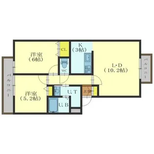 サンジミニャーノ【2階】の間取り