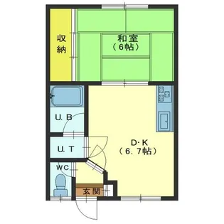 コーポ花園【203号室】の間取り