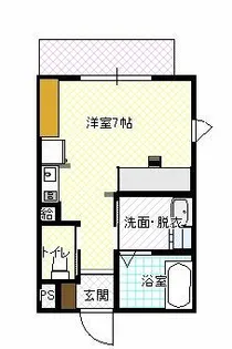 エスペランサ静 東館【102号室】の間取り