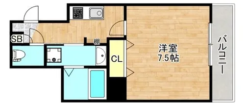 パークヒルズ今里NOA【6階】の間取り