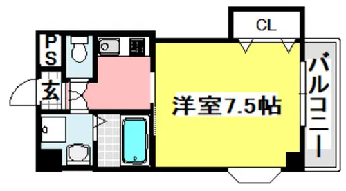 モアメゾンⅢ【507号室】の間取り