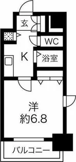 プレサンス泉セントマーク【6階】の間取り