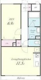 サンエスケーイワタ名城【9階】の間取り
