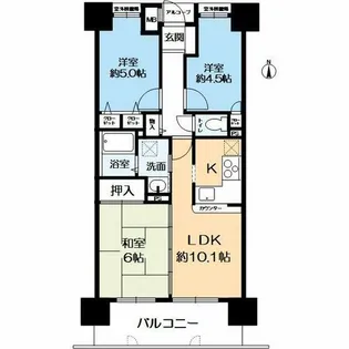 プレステージ明石駅前Ⅱ【12階】の間取り