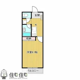 ドミトリー三好ヶ丘【3階】の間取り