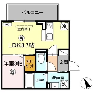 福岡県築上郡吉富町大字広津【アパート】の間取り